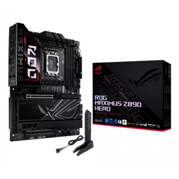 Scheda madre ASUS ROG MAXIMUS Z890 HERO — Intel Z890, LGA 1851, ATX, DDR5, 4 DIMM, 6x M.2, Wi‑Fi 7, LAN 2,5 Gb