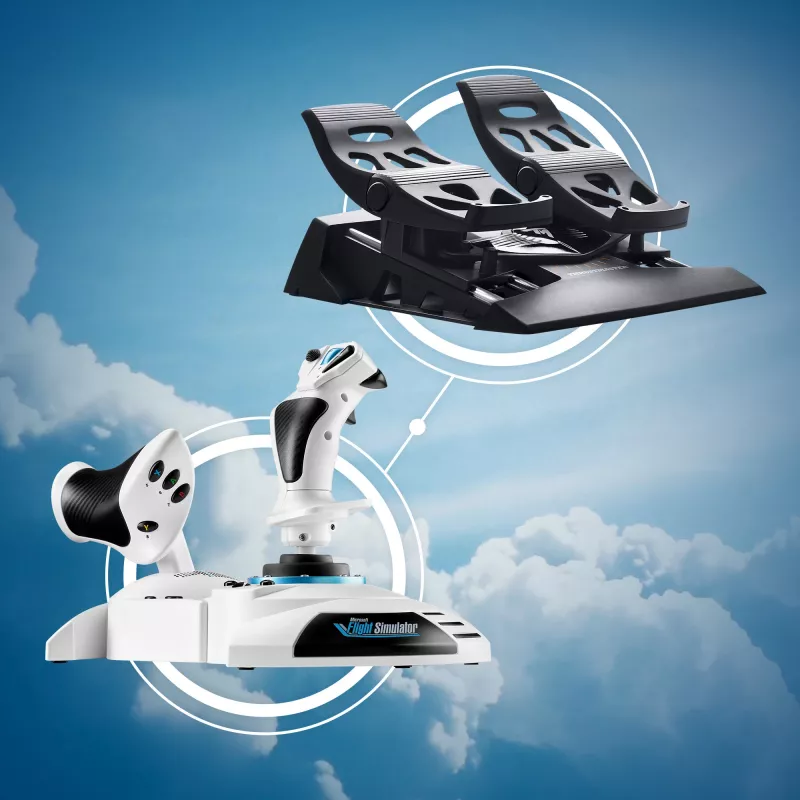 Joystick Thrustmaster T.Flight Hotas One Microsoft Flight Simulator Edition USB nero bianco