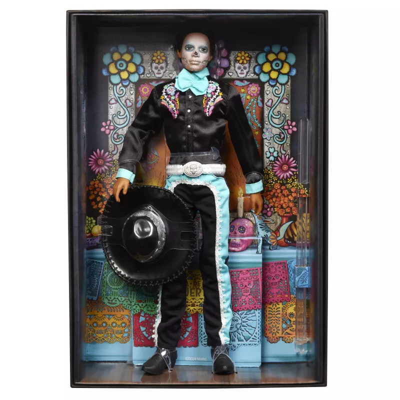Bambola moda Mattel Barbie Ken Dia de Muertos multicolore 3+