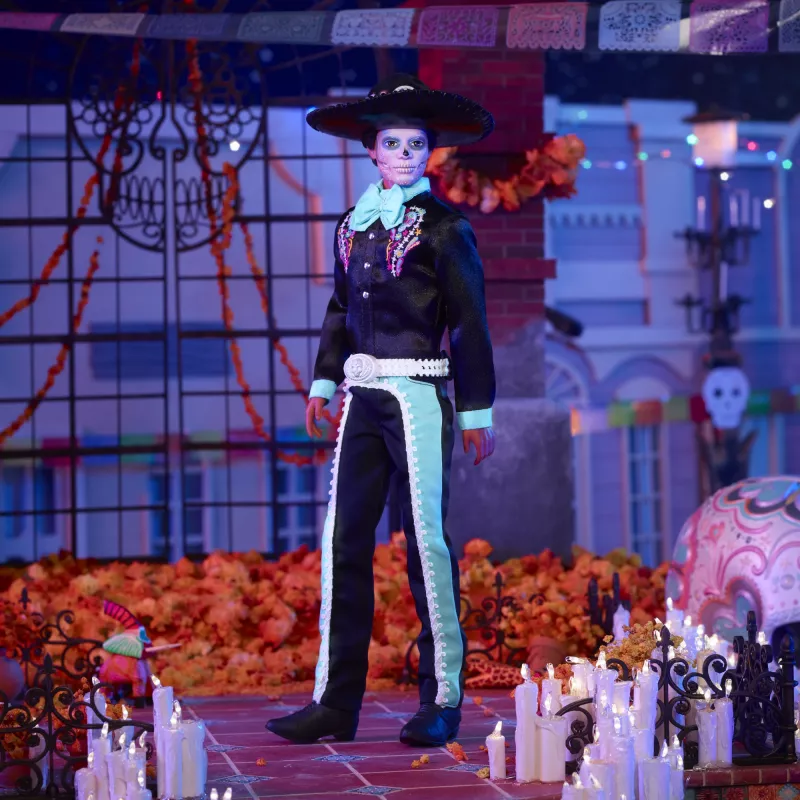 Bambola moda Mattel Barbie Ken Dia de Muertos multicolore 3+