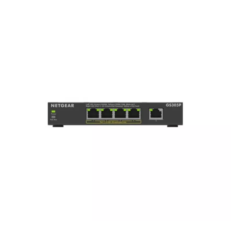 NETGEAR GS305Pv3 switch unmanaged Gigabit Ethernet (10/100/1000) Power over Ethernet (PoE) nero
