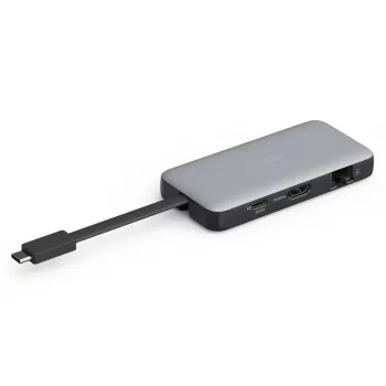 Docking station da viaggio DIGITUS USB-C, 7 porte - HDMI / 2x USB-A 3.2 Gen 1 / GbE / SD / MicroSD - 100W USB-C Power Delivery