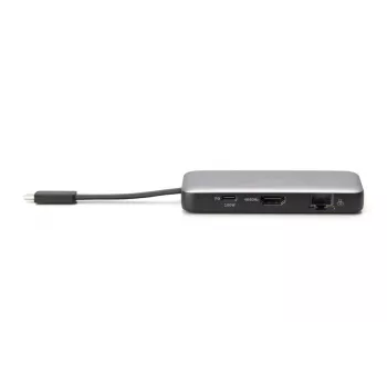 Docking station da viaggio DIGITUS USB-C, 7 porte - HDMI / 2x USB-A 3.2 Gen 1 / GbE / SD / MicroSD - 100W USB-C Power Delivery