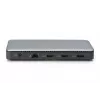 Docking station DIGITUS USB-C, 11 porte - 2x HDMI / DP / 2x USB-A 3.2 Gen 2 / USB-C 3.2 Gen 2 / GbE / SD / MicroSD / presa DC - max. 150 Watt / 3,5 mm