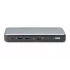 Docking station DIGITUS USB-C, 11 porte - 2x HDMI / DP / 2x USB-A 3.2 Gen 2 / USB-C 3.2 Gen 2 / GbE / SD / MicroSD / presa DC - max. 150 Watt / 3,5 mm