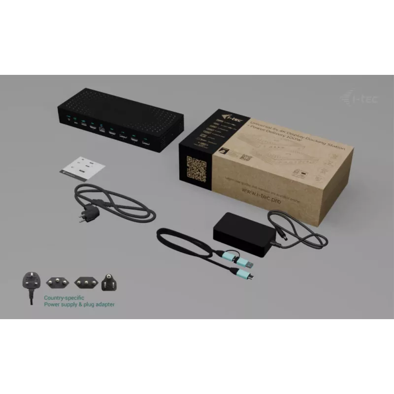 Docking station universale i-tec 5x 4K/60Hz Display + Power Delivery 100W