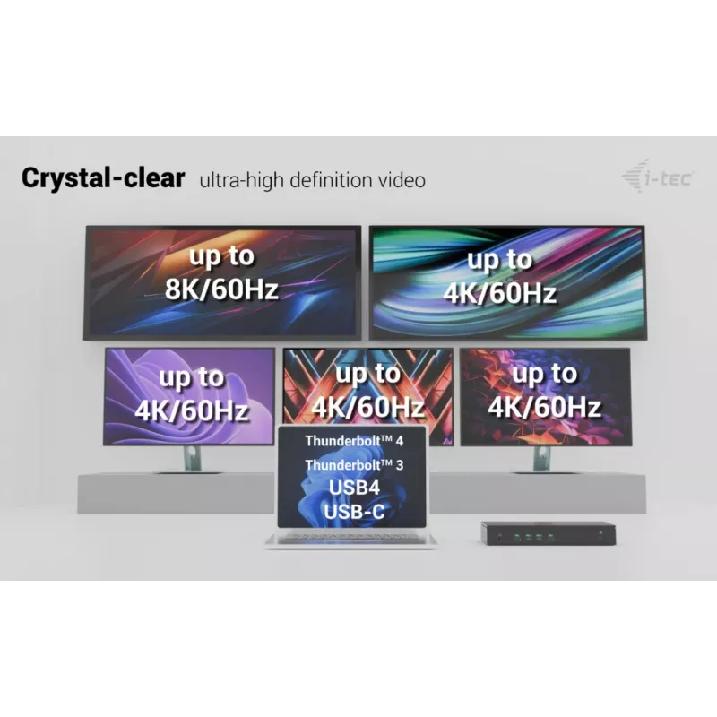 Docking station universale i-tec 5x 4K/60Hz Display + Power Delivery 100W