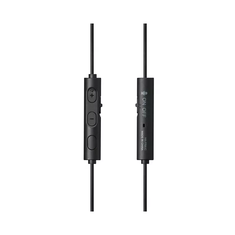 JVC HA-FR9UC cuffie auricolari cablate, USB-C, driver da 9,2 mm, microfono e telecomando in linea, 1,2 m, nere