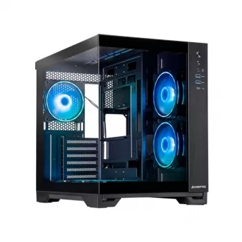 Chieftec Visio GM-30B-TG-OP nero vetro temperato x 2 cubo nero