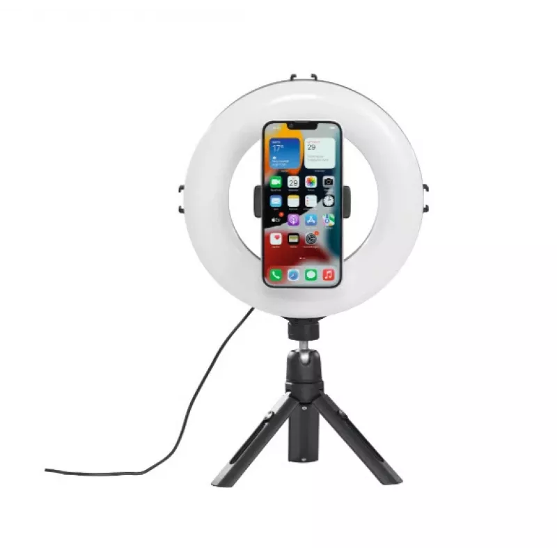 Hama SpotLight Smart 80 II luce ad anello LED, set per smartphone, con mini treppiede