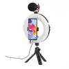 Hama SpotLight Smart 80 II luce ad anello LED, set per smartphone, con mini treppiede
