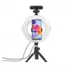 Hama SpotLight Smart 80 II luce ad anello LED, set per smartphone, con mini treppiede