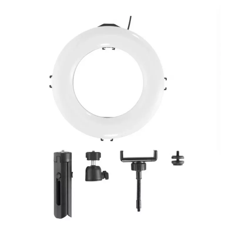 Hama SpotLight Smart 80 II luce ad anello LED, set per smartphone, con mini treppiede
