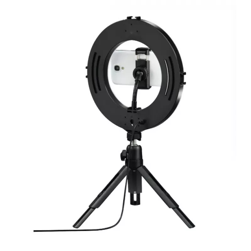 Hama SpotLight Smart 80 II luce ad anello LED, set per smartphone, con mini treppiede