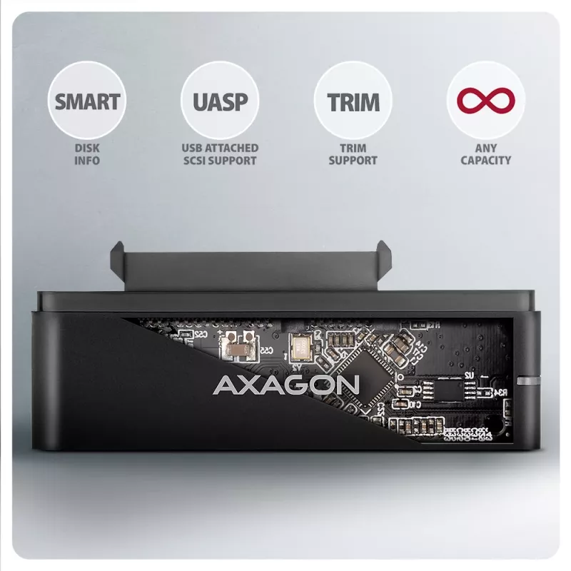 Axagon ADSA-FPX USB-C 10Gbps FAST PORT X adattatore per SSD/HDD da 2,5
