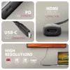 Axagon RVC-HI8KPD, adattatore USB-C -> HDMI 2.1, 8K/60Hz, 4K/144Hz, HDR10+, PD100W