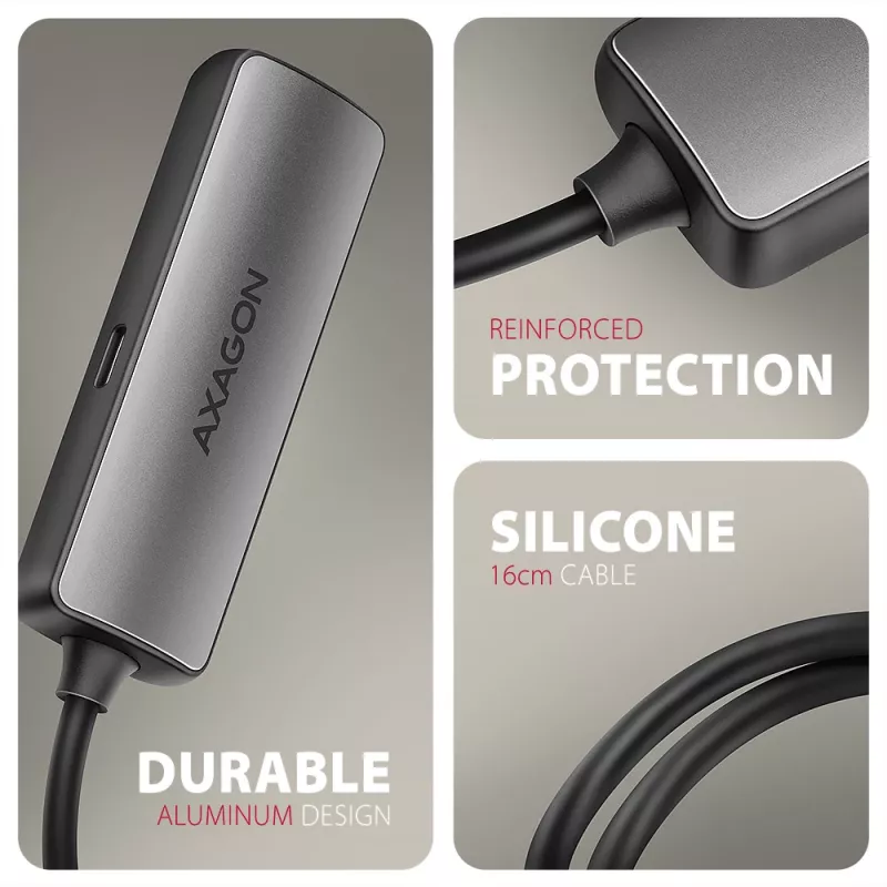 Axagon RVC-HI8KPD, adattatore USB-C -> HDMI 2.1, 8K/60Hz, 4K/144Hz, HDR10+, PD100W