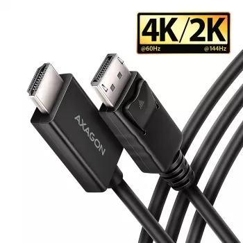 Axagon RVD-HI20C2 cavo DisplayPort -> HDMI 2.0b 1,8m, 4K/60Hz