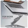 Axagon STND-LR supporto in alluminio con rotazione a 360° per laptop da 10 inch a 17,3 inch. Altezza e inclinazione regolabili.