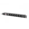 PDU Lanberg PDU-06F-0200-BK 6 uscite AC 1U nero