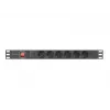 PDU Lanberg PDU-06F-0200-BK 6 uscite AC 1U nero