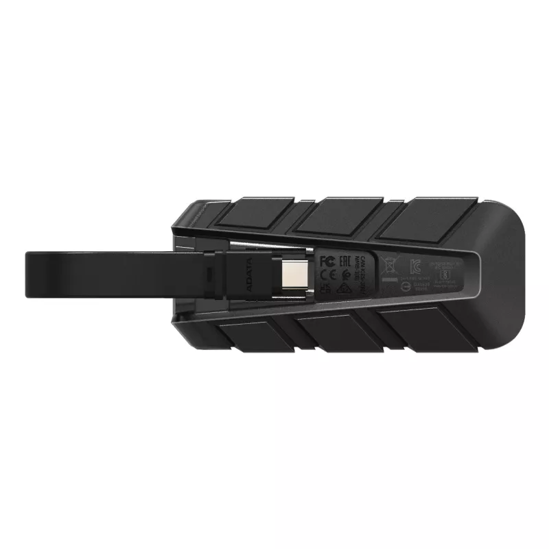 ADATA SSD esterno SC740 2TB Plug&Go Blue 1050/1000 MIL.STD USB Type-C 3.2 Gen 2 (3.1 Gen 2) nero, blu
