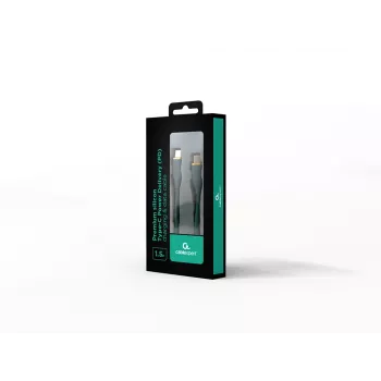 GEMBIRD Cavo dati e di ricarica in silicone USB Type-C Power Delivery (PD) 60W, 1,5 m verde Midnight