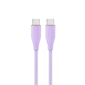 GEMBIRD Cavo dati e di ricarica in silicone USB Type-C Power Delivery (PD) 60W, 1,5 m viola