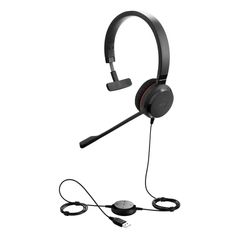 Jabra Evolve 30 II cuffie con filo con archetto ufficio/call center USB Type-C / USB Type-A nero
