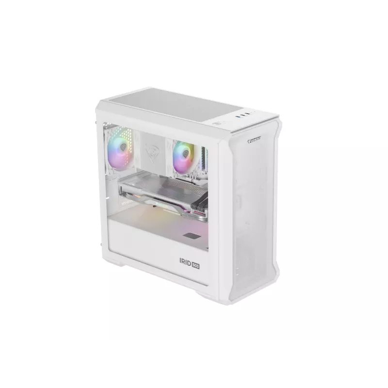 GENESIS Irid 503 Mini Tower trasparente, bianco