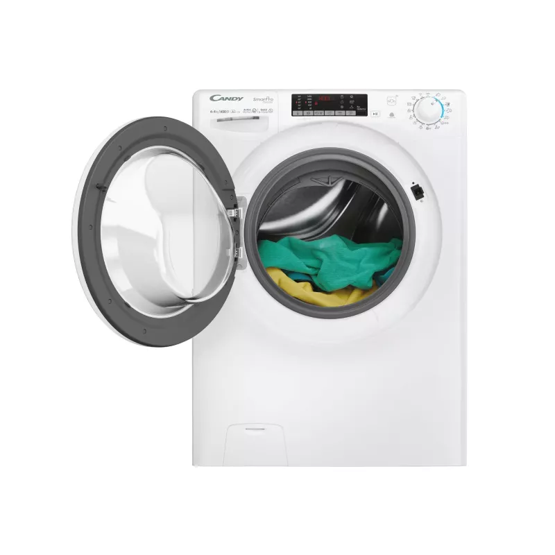 Candy Smart Pro COW 4644TWM6/1-S lavasciuga a libera installazione a carica frontale bianco