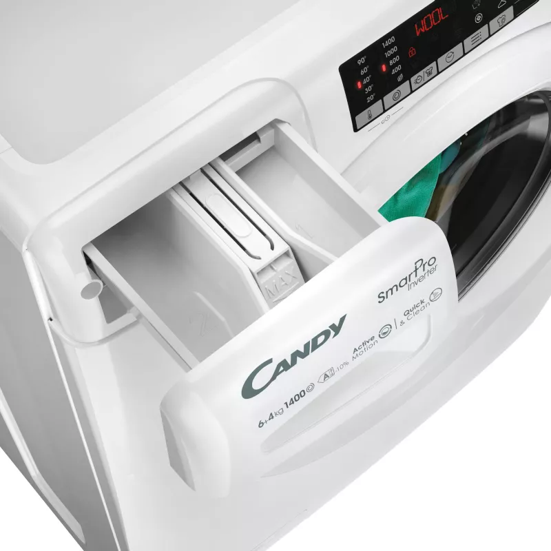 Candy Smart Pro COW 4644TWM6/1-S lavasciuga a libera installazione a carica frontale bianco