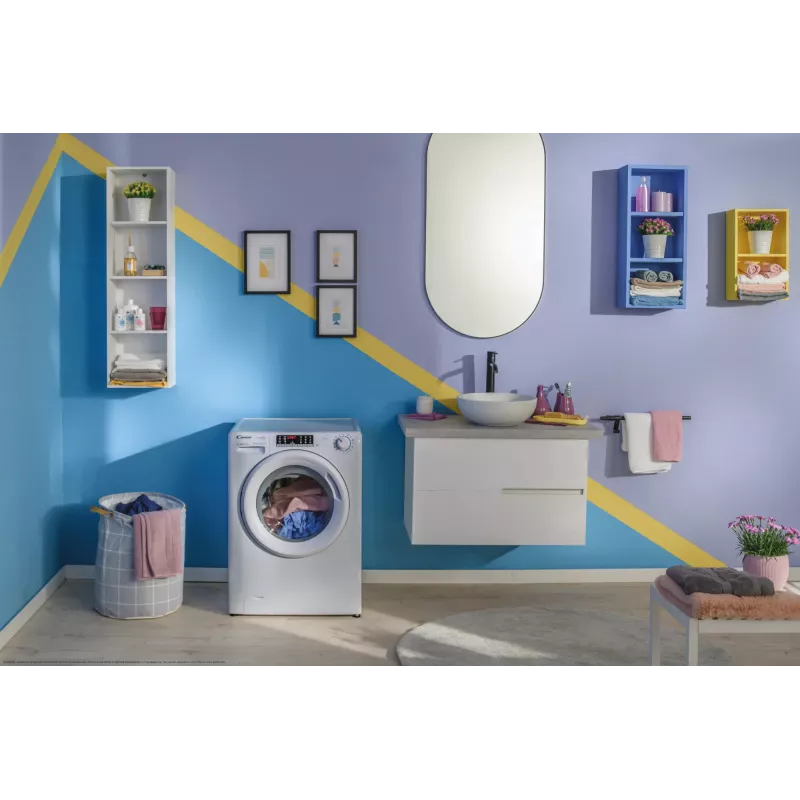 Candy Smart Pro COW 4644TWM6/1-S lavasciuga a libera installazione a carica frontale bianco
