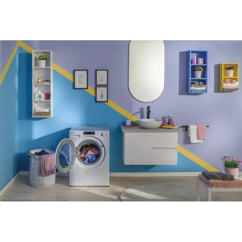 Candy Smart Pro COW 4644TWM6/1-S lavasciuga a libera installazione a carica frontale bianco