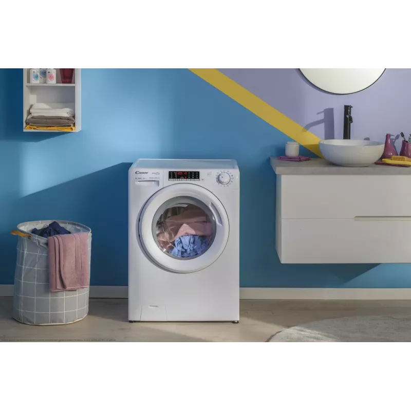 Candy Smart Pro COW 4644TWM6/1-S lavasciuga a libera installazione a carica frontale bianco