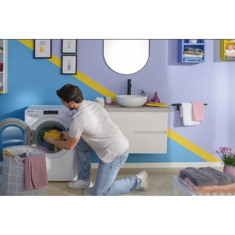 Candy Smart Pro COW 4644TWM6/1-S lavasciuga a libera installazione a carica frontale bianco
