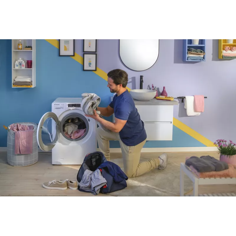 Candy Smart Pro COW 4644TWM6/1-S lavasciuga a libera installazione a carica frontale bianco