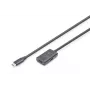 DIGITUS Cavo prolunga attivo USB-C – 5G USB 3.2 Gen1 USB-C – USB-C (M/F) – 5m