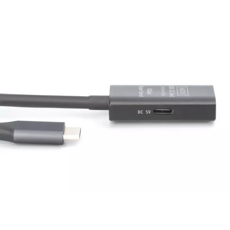 DIGITUS Cavo prolunga attivo USB-C – 5G USB 3.2 Gen1 USB-C – USB-C (M/F) – 5m