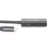DIGITUS Cavo prolunga attivo USB-C – 5G USB 3.2 Gen1 USB-C – USB-A (M/F) – 10 m