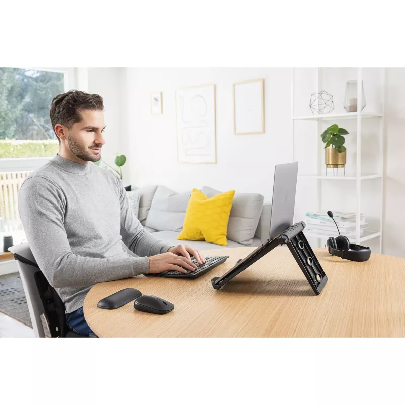 Kensington SmartFit Easy Riser EQ K52805EU supporto di raffreddamento per laptop, 12-17 pollici (30,5-43,2 cm), plastica ABS, nero
