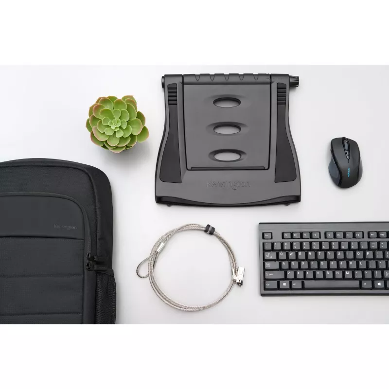 Kensington SmartFit Easy Riser EQ K52805EU supporto di raffreddamento per laptop, 12-17 pollici (30,5-43,2 cm), plastica ABS, nero