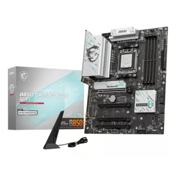 Scheda madre MSI B850 GAMING PLUS WIFI ATX — AMD B850, socket AM5, DDR5, 4x DIMM, Wi-Fi 7, LAN 5Gb, 3x M.2, HDMI 2.1