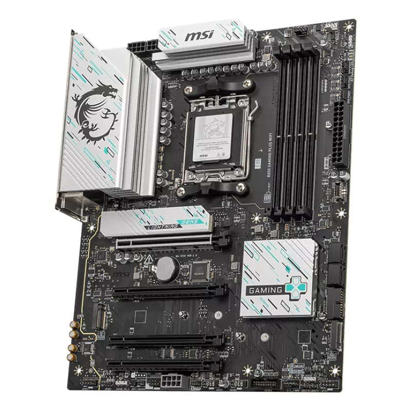 Scheda madre MSI B850 GAMING PLUS WIFI ATX — AMD B850, socket AM5, DDR5, 4x DIMM, Wi-Fi 7, LAN 5Gb, 3x M.2, HDMI 2.1