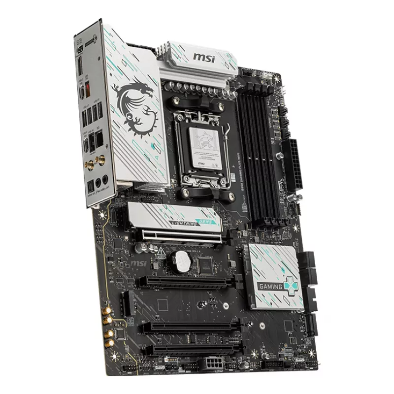 Scheda madre MSI B850 GAMING PLUS WIFI ATX — AMD B850, socket AM5, DDR5, 4x DIMM, Wi-Fi 7, LAN 5Gb, 3x M.2, HDMI 2.1