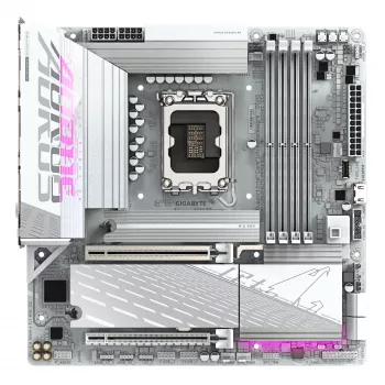 Scheda madre GIGABYTE B860M AORUS ELITE WF6E ICE, Intel Core Ultra, LGA 1851, Micro ATX