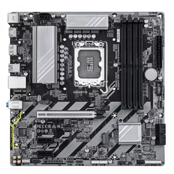 GIGABYTE B860M D3HP scheda madre - CPU Intel Core Ultra Series, VRM 4+1+2+1 fasi, fino a 9066MHz DDR5, 2xPCIe 4.0 M.2, LAN GbE, USB 3.2 Gen 1