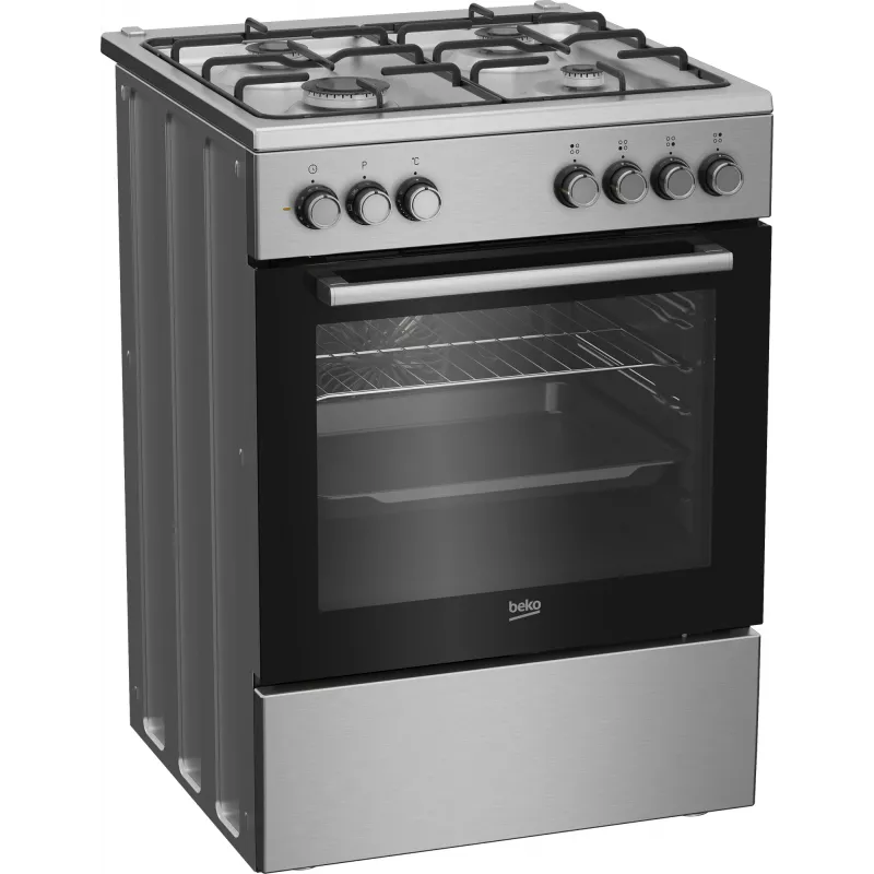 Beko FBE62130GXDN cucina a libera installazione elettrica gas nero