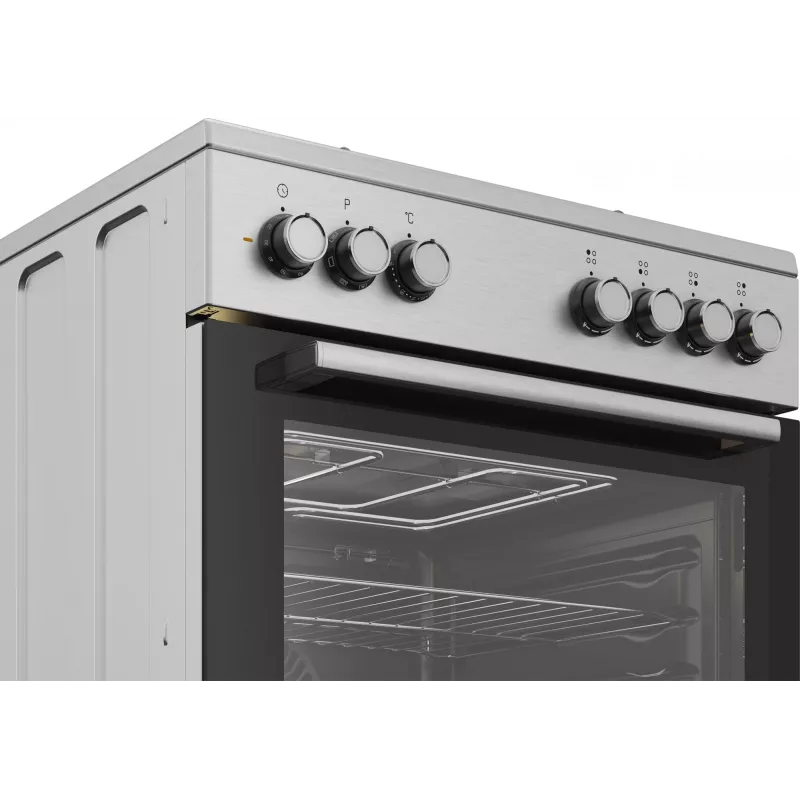 Beko FBE62130GXDN cucina a libera installazione elettrica gas nero