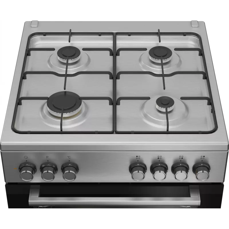 Beko FBE62130GXDN cucina a libera installazione elettrica gas nero